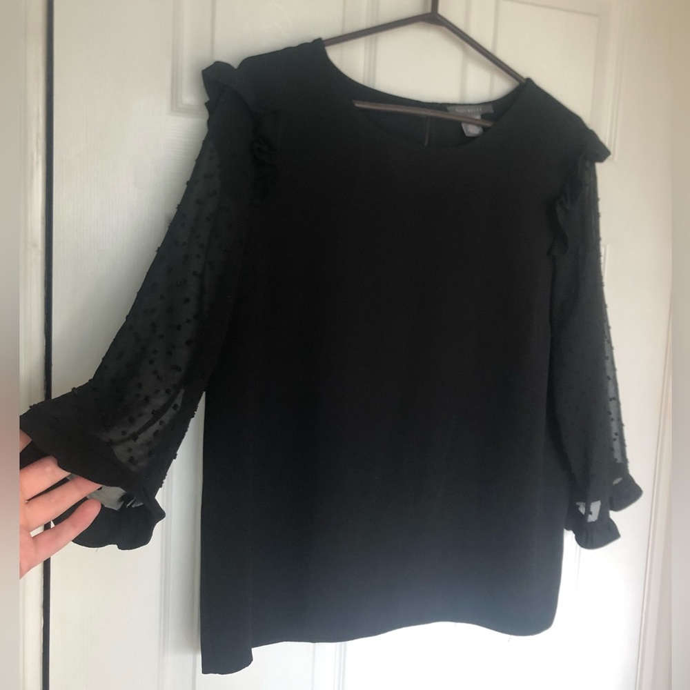 Black Suzy Shier Dress Top